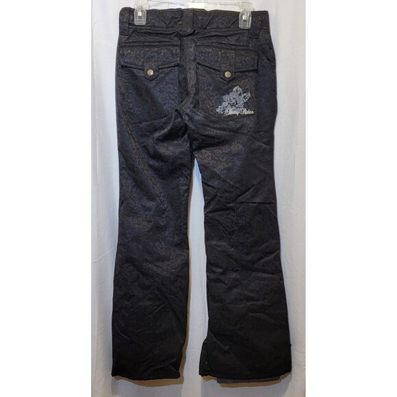 Betty Rides Womens Trinket Snow Pants Size Small Black Floral Ski Snowboard Gear - Picture 4 of 6